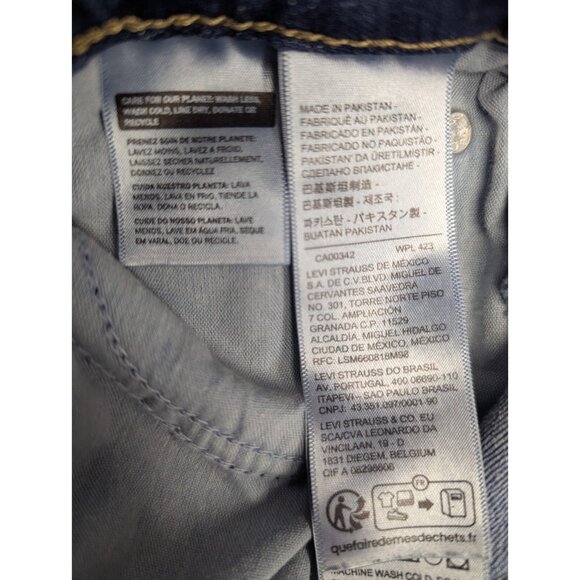 Levi's 711 Skinny Jeans Women’s Size 29 x 30 Mid Rise Stretch Blue Denim - Picture 11 of 11